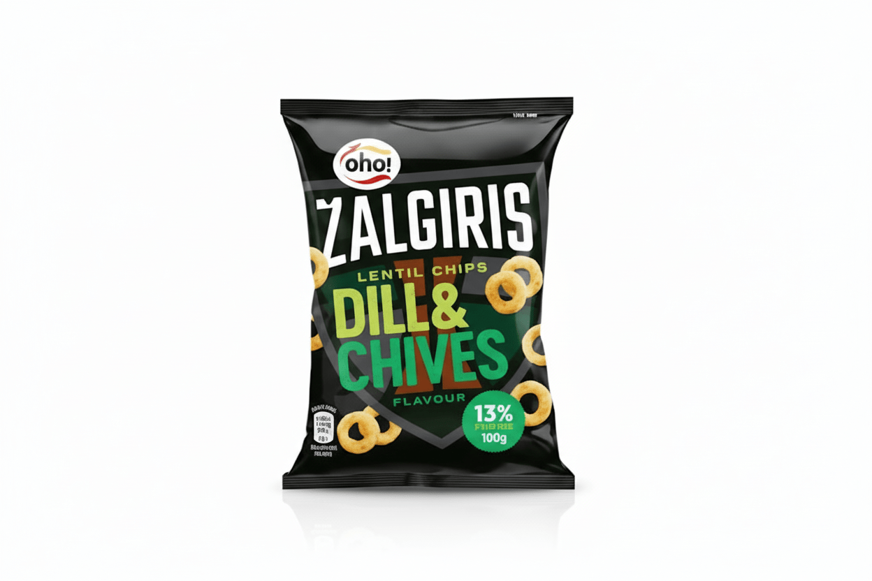 OHO! Žalgiris Linsenchips mit Dill und Schnittlauch aus Litauen