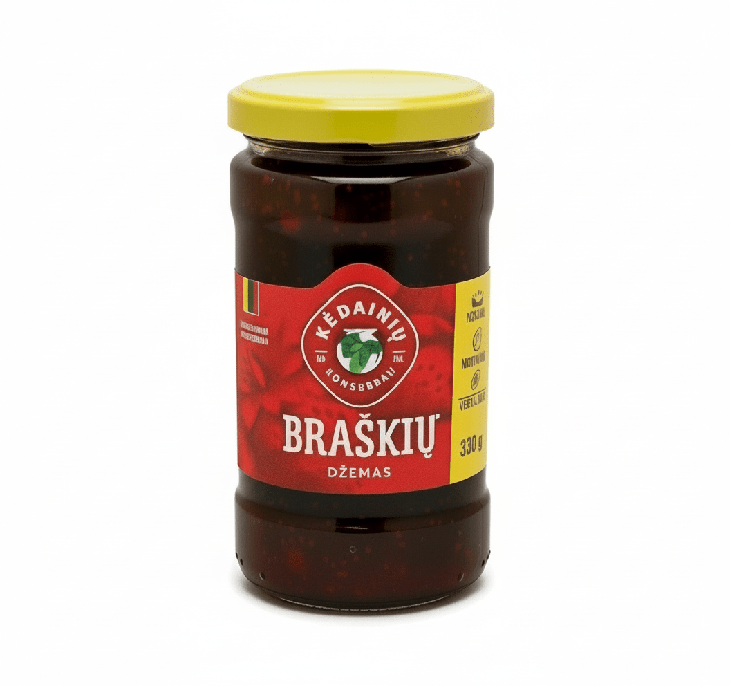 Erdbeermarmelade aus Litauen - Kėdainių Braškių Džemas - Baltuna