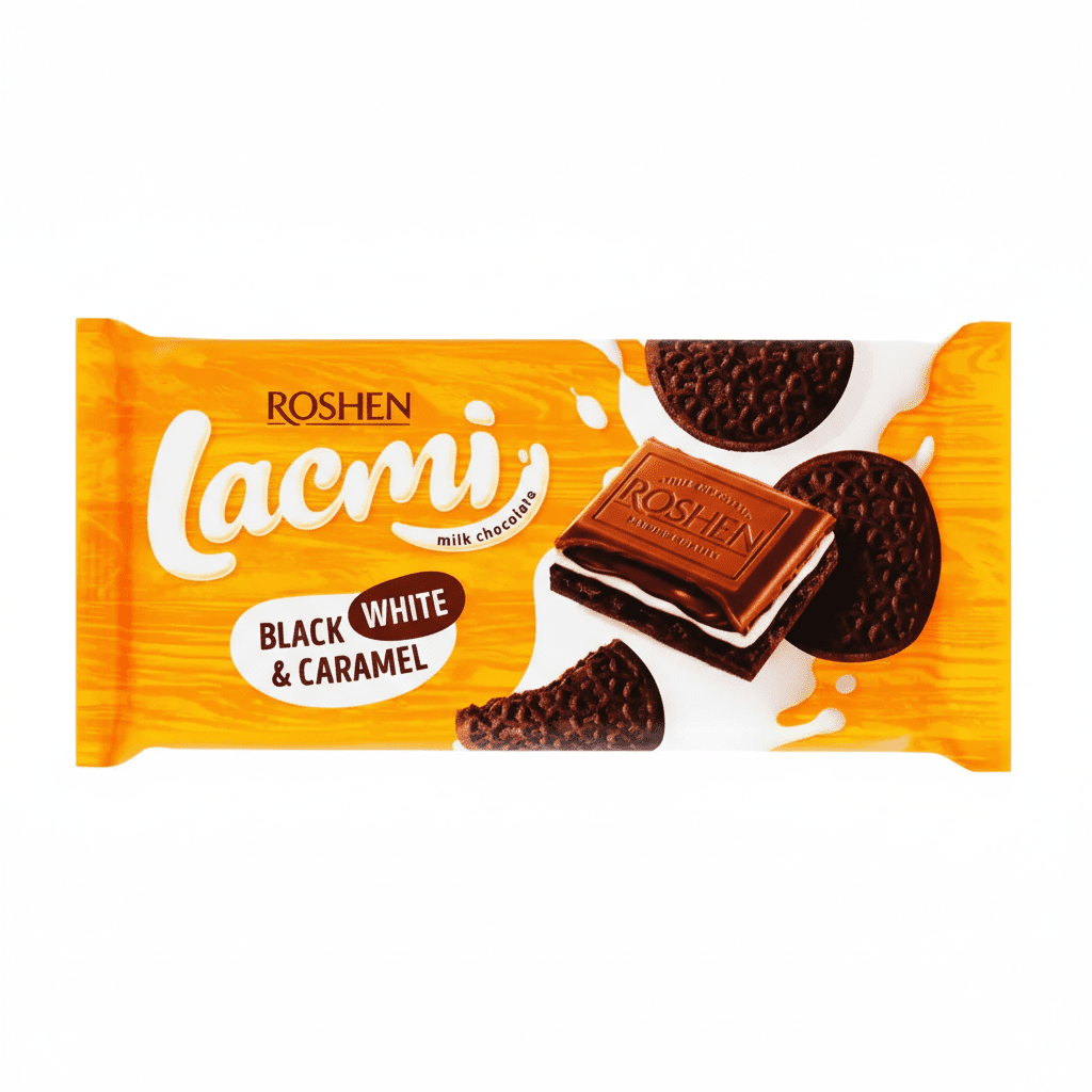 ROSHEN Lacmi Milchschokolade - Keks und Karamellfüllung - Baltuna