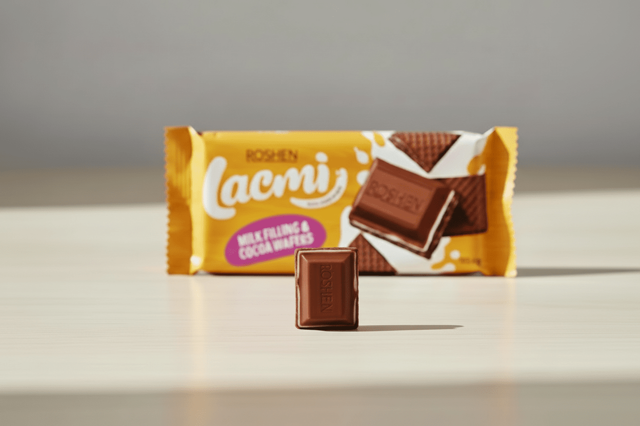 ROSHEN Lacmi Milchschokolade – cremige Milchfüllung mit Waffel - Baltuna