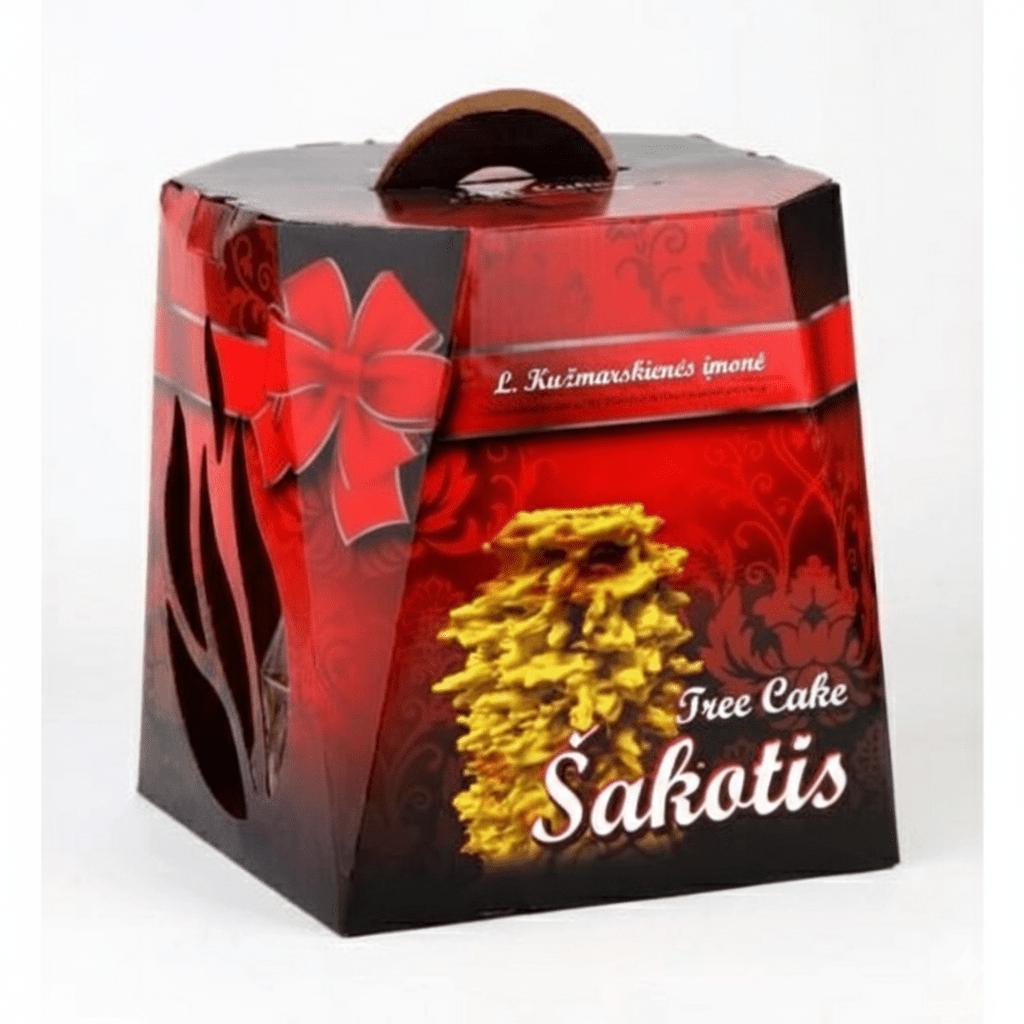 Litauischer Baumkuchen - Šakotis Populiarusis Geschenkbox - Baltuna